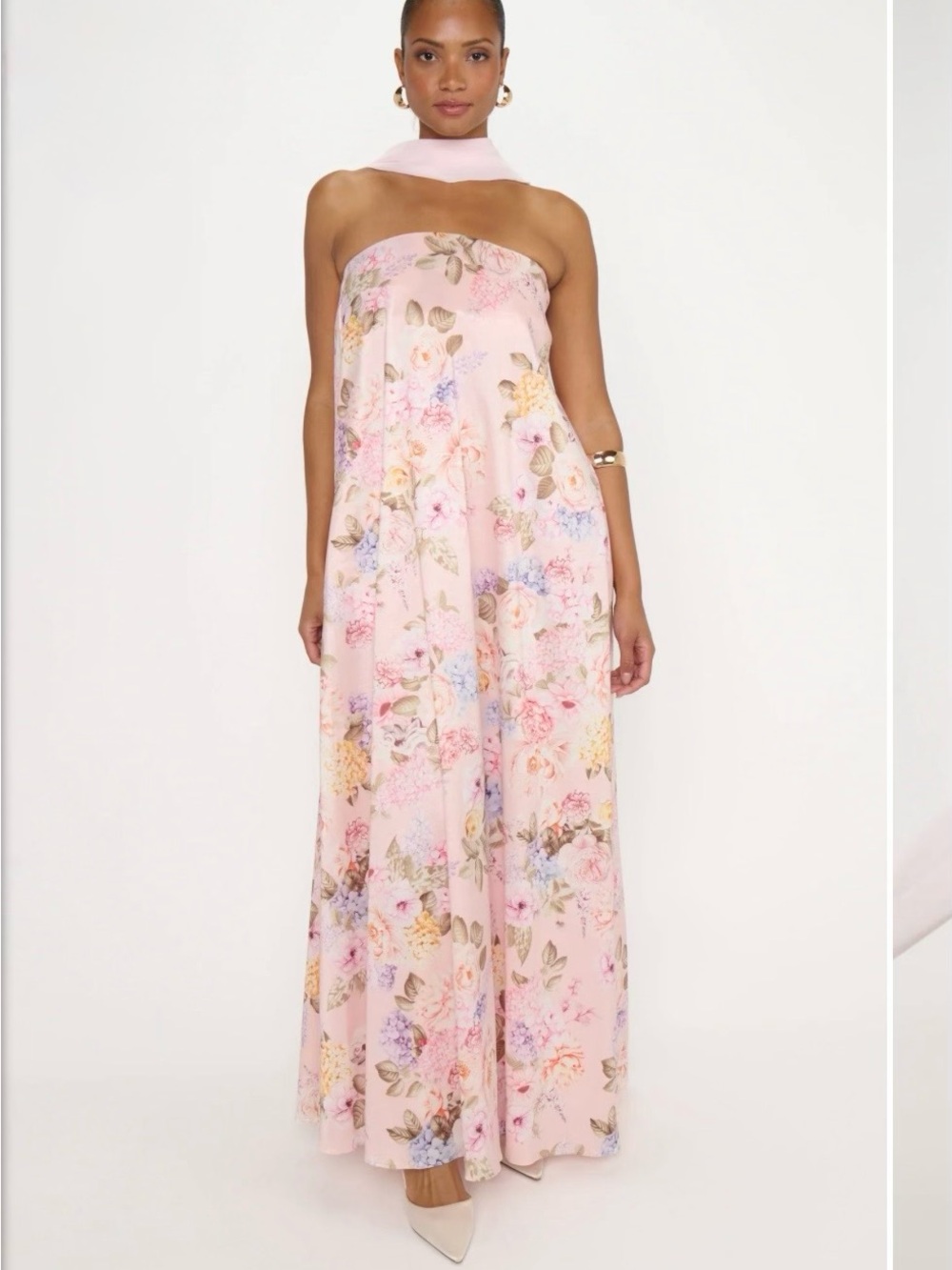 Show Me Your Mumu Tinsley Tube Dress NWT Floral Pink Maxi | XXL